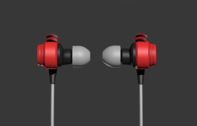 入耳式双动圈耳机,10MM+6MM单元组合+单独分件模型,可3D打印