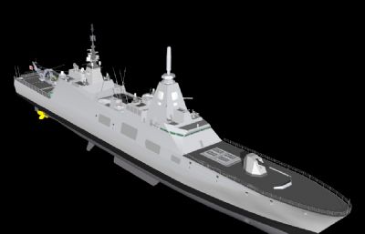 日本熊野号护卫舰su模型