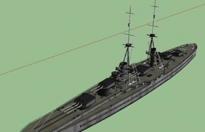 安德烈婭,多利亞級戰列艦su模型