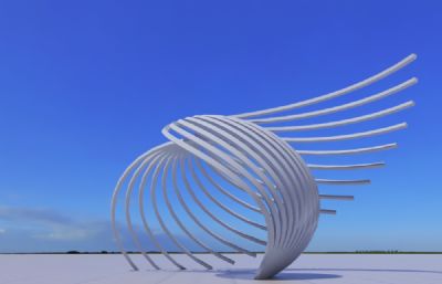 守护-雕塑设计3D模型