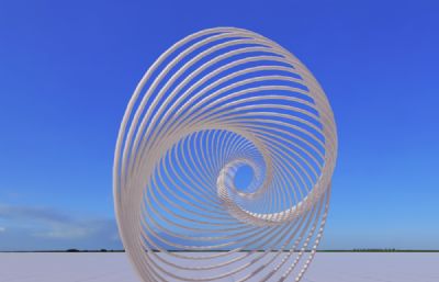 宇宙之光雕塑设计3D模型