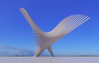 生机盎然线条艺术雕塑设计3D模型