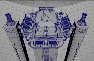 未来科幻太空赛博朋克风格篮球场整体场景Maya模型,MB,MAX,FBX,OBJ,blend多种格式,带贴图(网盘下载)