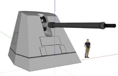 奥托梅莱拉127mm舰炮su模型