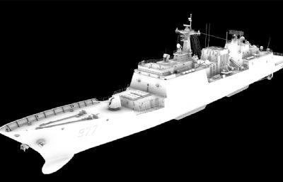 kdx-ii型驱逐舰模型,STL,MA,FBX,BOJ几种格式