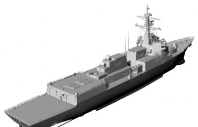 kdx-iii batch-ii型驱逐舰版本1-STL格式模型