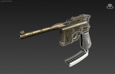 Mauser毛瑟C96外观游戏3D模型