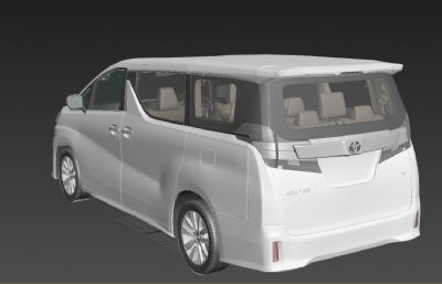 丰田威尔法豪华型MPV汽车3D模型