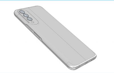 HUAWEI華為NOVA8 SE活力版(HONOR榮耀X20 SE)手機三維3D模型,STP格式