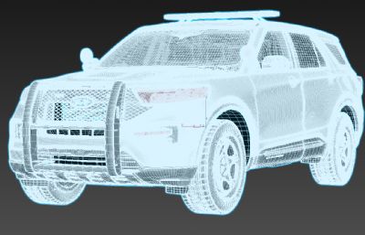 2020款Ford Explorer Police Interceptor福特汽车3D模型