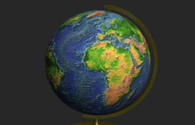 地球仪模型,max格式
