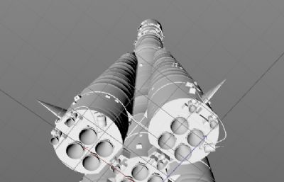 沃斯托克-1火箭3D模型,C4D,OBJ等格式