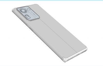 XIAOMI小米MIX4手机三维3D渲染模型(ksp+stp素模源文件),keyshot10渲染