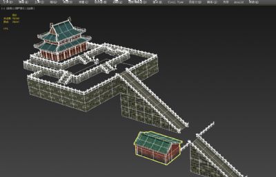 中式古建宫殿,天宫,金殿3D模型