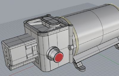 增压泵建模3D模型,3dm,stp两种格式