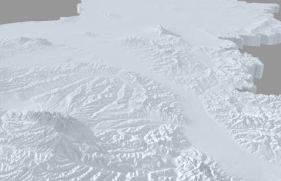 宁夏三维地图,宁夏地形,地势图3D模型