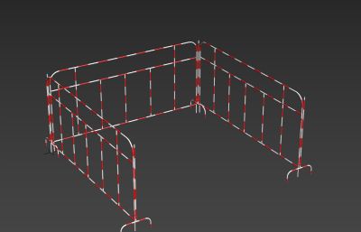 栏杆,安全防护栏3D模型