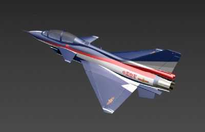 八一飞行表演队歼10S战斗机3D模型