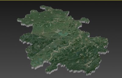 安徽省3d地图,安徽地形图3D模型
