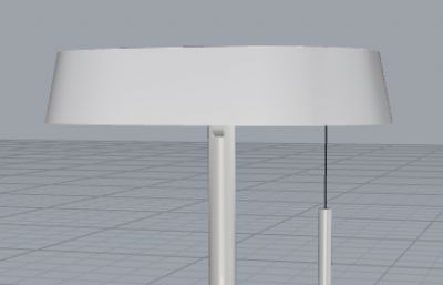 便携台灯3D模型,3dm格式