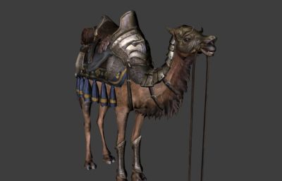 两款Camel骆驼C4D模型,分别带20多种动画动作