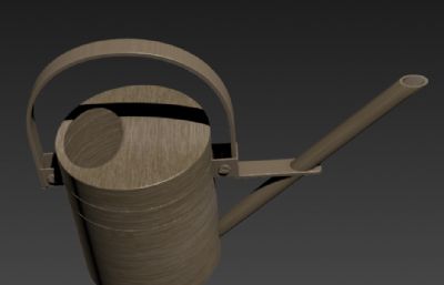 水壶,洒水壶,不锈钢浇水壶3D模型