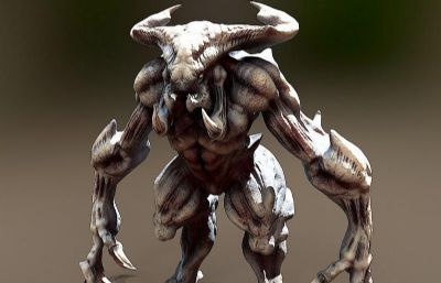 惡魔怪物3D模型,MAX,FBX,OBJ等格式