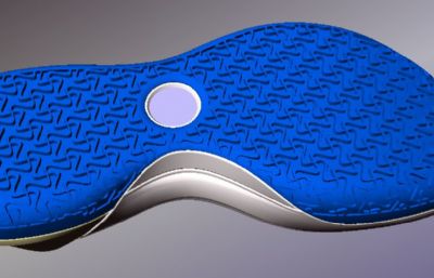 rb+eva+tpu材质鞋底3D模型