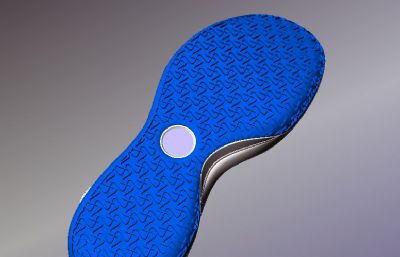 rb+eva+tpu材质鞋底3D模型