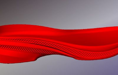 eva材质跑鞋鞋底3D模型