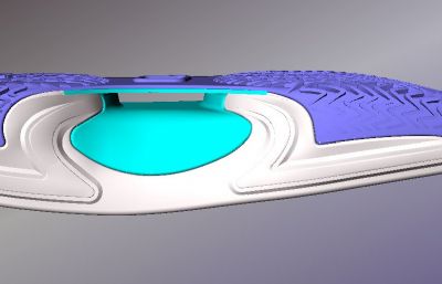 rb+eva+tpu材质跑鞋鞋底3D模型