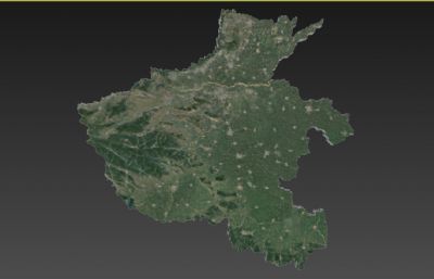 河南三维地图,河南地形图3D模型