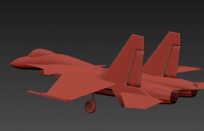 歼15战斗机,航母舰载机3D模型