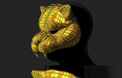 豹子头装饰品吊坠3D打印模型