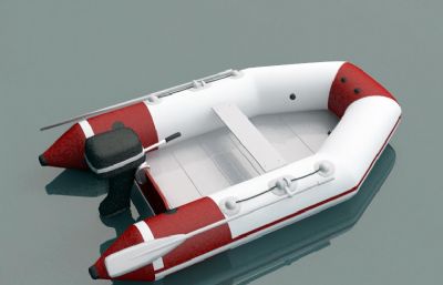 皮筏艇,皮划艇,快艇3D模型,MAX,OBJ,SKP格式