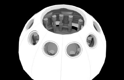 15世纪斗技场,角斗场,竞技场maya模型素模