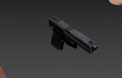 PBR特种兵手臂+手枪组合3D模型