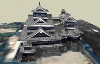 天守閣,日本天守城堡SU模型