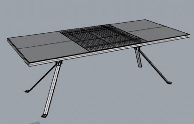 简单办公桌模型,3dm,obj格式
