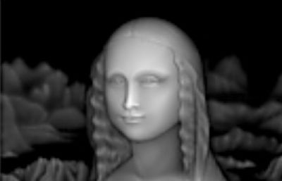 蒙娜丽莎浮雕模型,OBJ格式