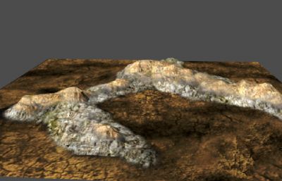 石头山,小山头maya模型,OBJ格式