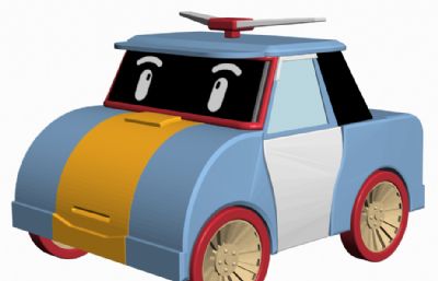 变形汽车人玩具3D模型,3DS,OBJ格式,有贴图