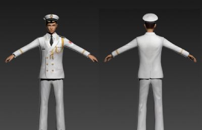 海军人物3D模型