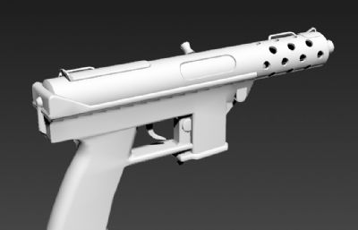 玩具手枪外观3D模型,FBX格式素模