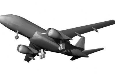 A319空客客机3D打印模型
