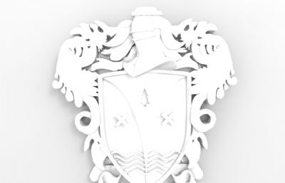 一个徽章,勋章3D打印模型