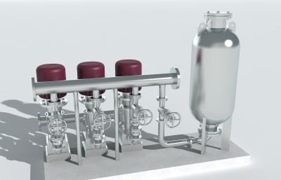 变频生活给水成套供水设备3D模型