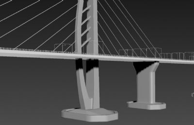港珠澳大桥部分桥段3D,MAX FBX OBJ STL模型