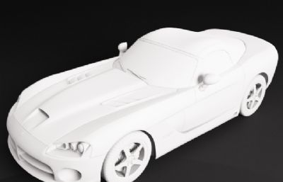 道奇蝰蛇SRT 10跑车3D模型