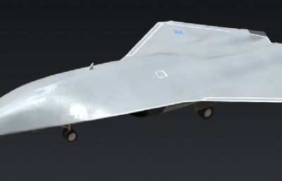 美国无人六代机,无人轰炸机3D模型,OBJ格式